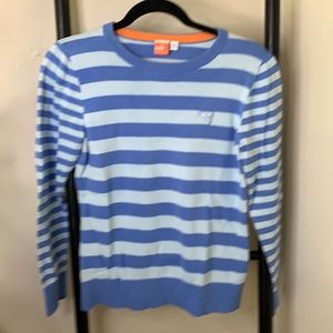 Puma Blue striped  knit pullover